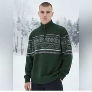 Weatherproof vintage men’s holiday 1/4 zip sweater
